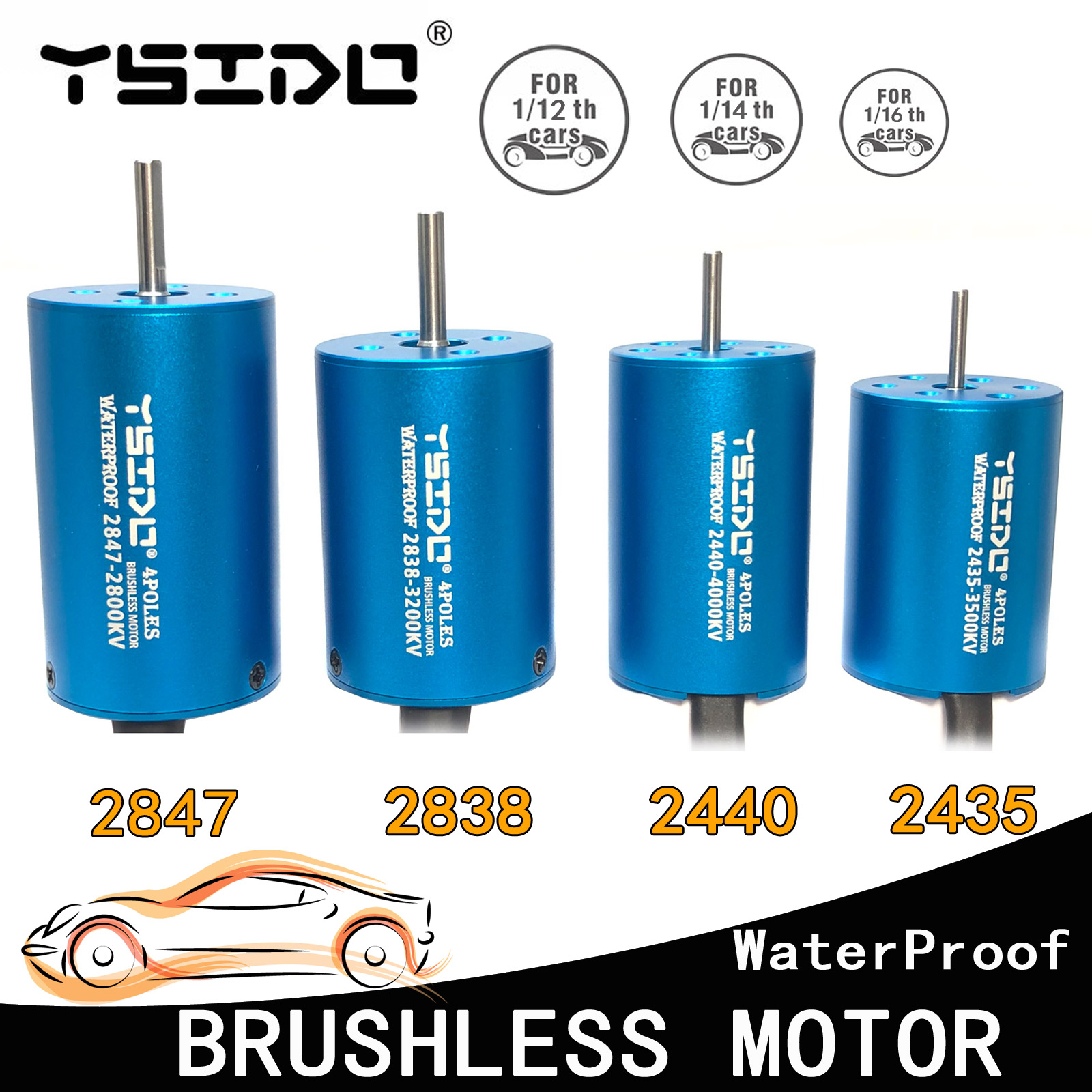 Rc Remo Hobby - Ysido 2435 2440 2838 2847 Borstelloze