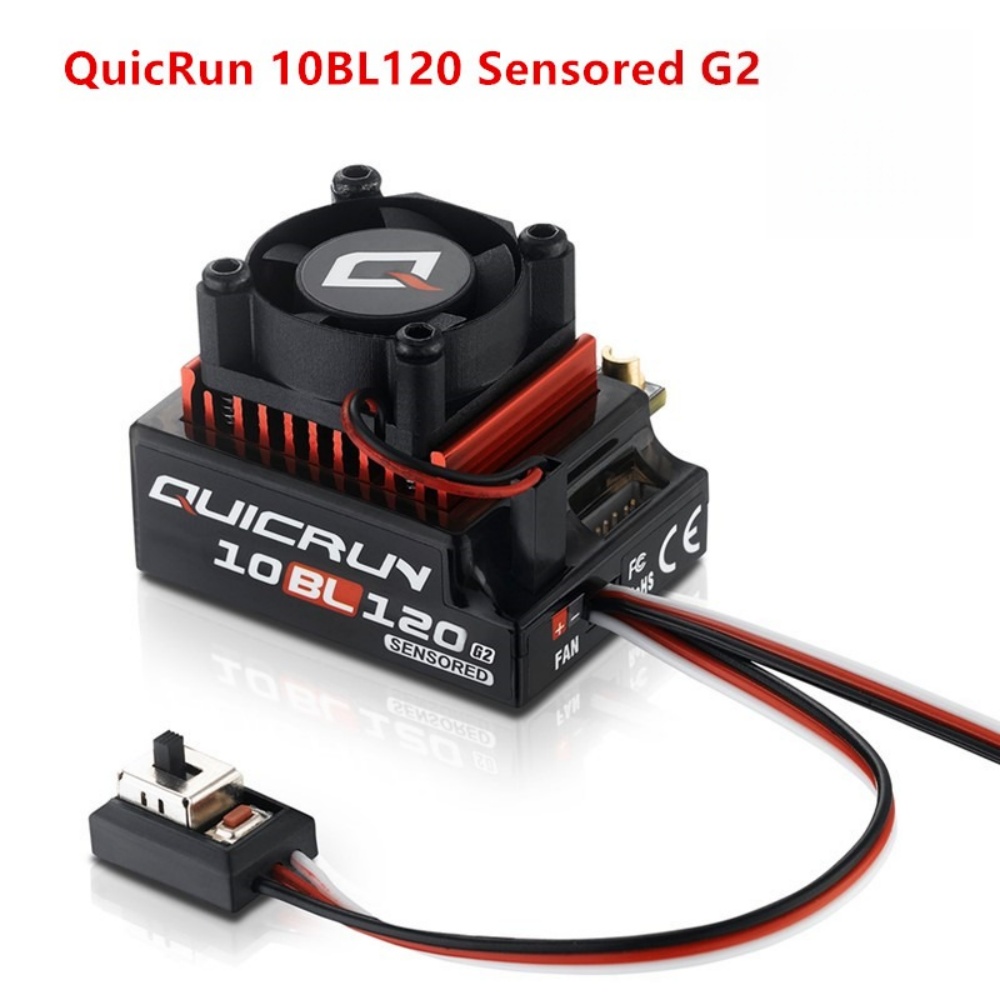 Rc Hobby Motor - FATJAY Hobbywing QUICRUN-10BL-120-G2 120A ESC-sensor borstelloze