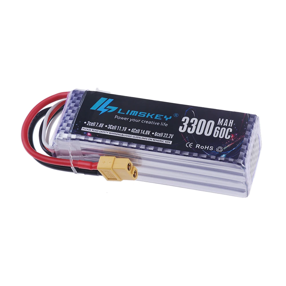 4S LiPo Batterij 14.8V 3300mAh - Lipo Battery 4S recensie en prijs