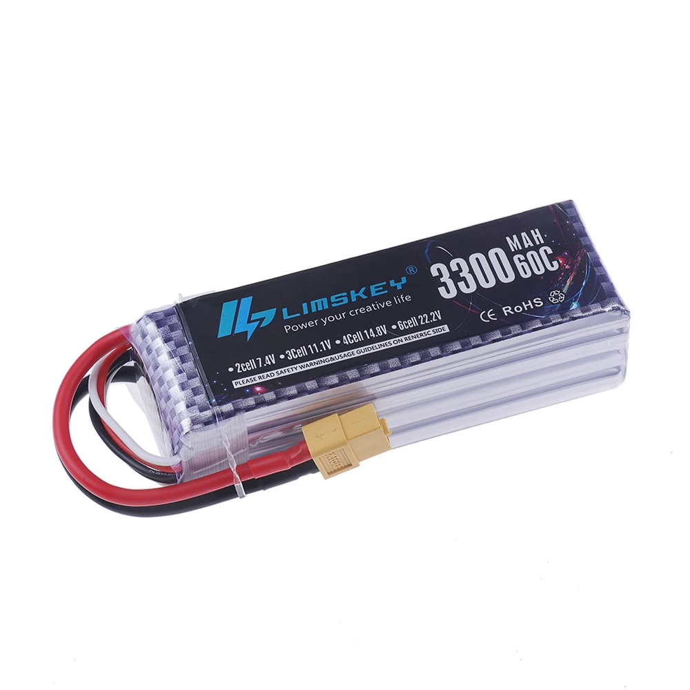 4S LiPo Batterij 14.8V 3300mAh - Lipo Battery 4S recensie en prijs