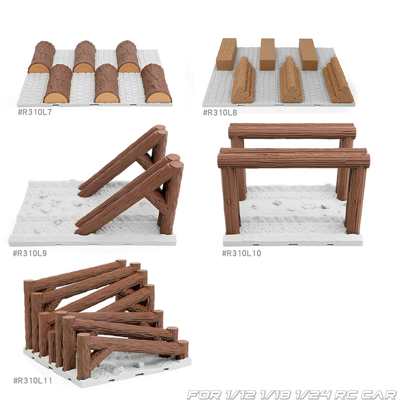 Gesimuleerde houten stapelwegv - Rc Hobby Track recensie en prijs