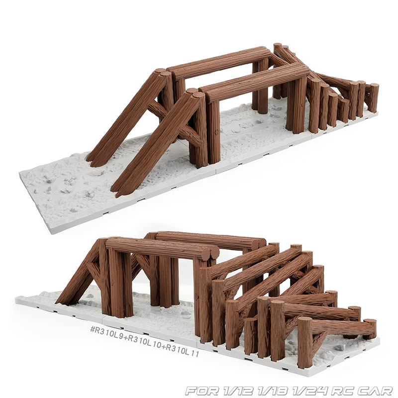 Gesimuleerde houten stapelwegv - Rc Hobby Track recensie en prijs