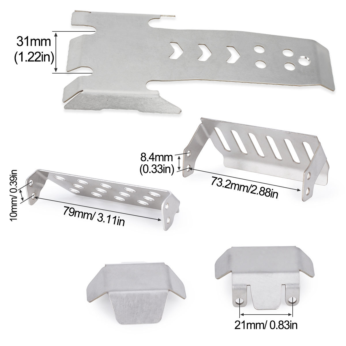 Rvs Asbeschermer Skid Plate Ch - Rc Hobby Room recensie en prijs