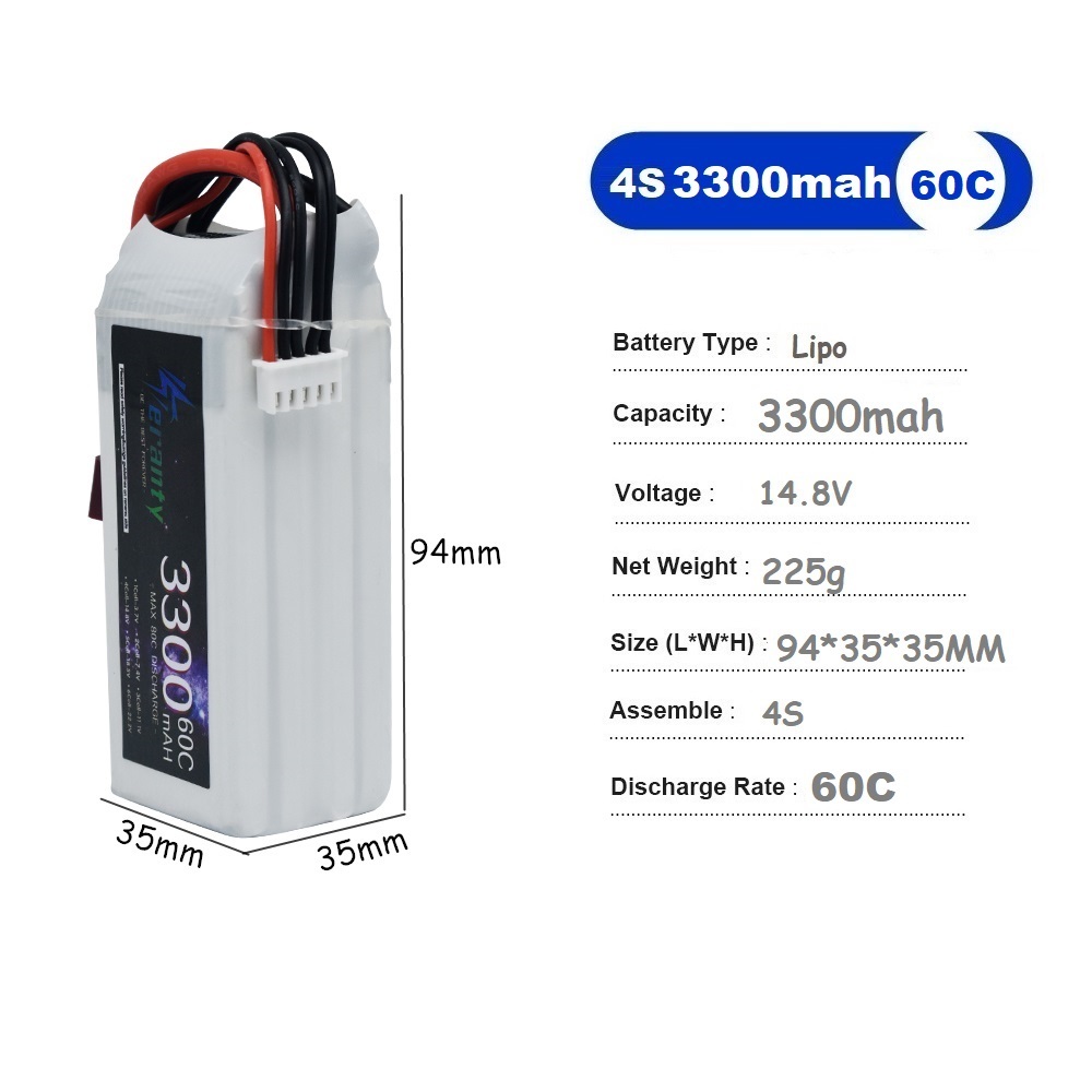 Lipo Oplaadbare Batterij 4S 33 - Lipo Battery 4S recensie en prijs