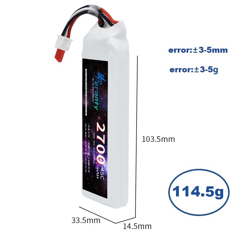 1/3 Stuks 2S 7.4V Lipo Batteri - Rc Hobby Grade Car recensie en prijs