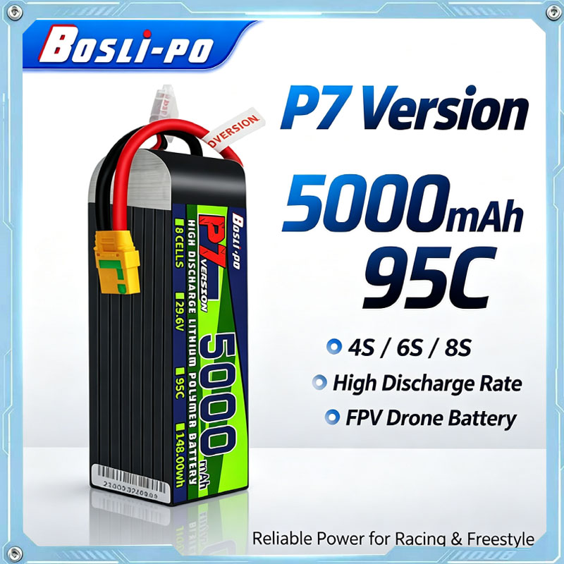 Boslipo P7 Versie 5000mAh 95C  - Lipo Battery 4S recensie en prijs